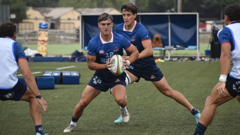 Juan Bautista Baronio y Alejo Sugasti, jugadores de Capibaras XV