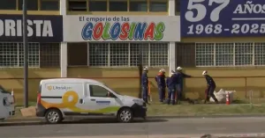 Susto: operario perforó un caño de gas y hubo cortes de tránsito en Fisherton