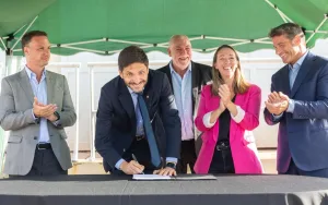 Rufino: se firmó el acta de inicio para la ampliación de la Planta Depuradora de Líquidos Cloacales