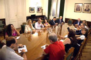 Legisladores nacionales y el Sindicato de Prensa Rosario avanzan en la defensa del Estatuto