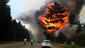 Los incendios en Chubut no cesan y la Ruta Provincial N°71 está cortada