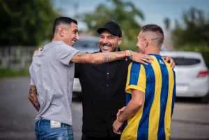 No pudo ocultar su emoción por Marco: Di María le dedicó unas lindas palabras a Ruben por su regreso a Central