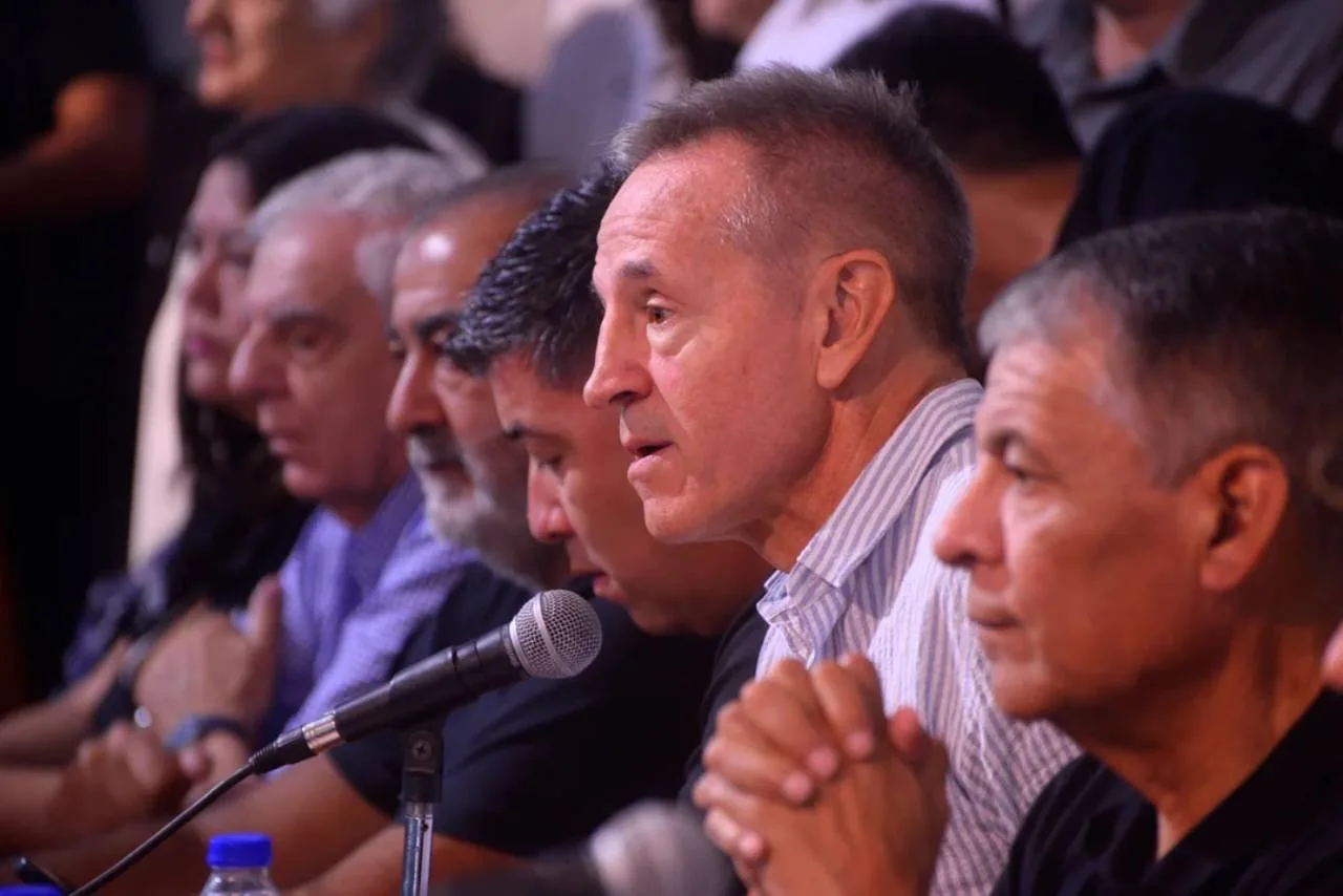 Jorge Sola ratificó el paro general del jueves 19. Foto: prensa CGT/ Noticias Argentinas (NA)