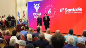El gobernador de Santa Fe, Maximiliano Pullaro