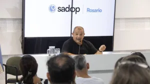 El titular de Sadop Rosario, Martín Lucero