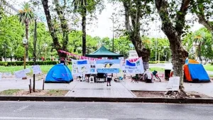 Acampe de los Enfermeros