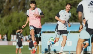 La Selección Argentina tuvo su primer entrenamiento previo a la doble fecha de amistosos