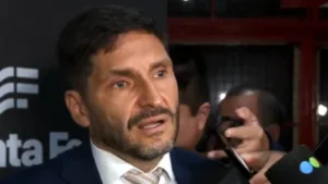 El gobernador de Santa Fe, Maximiliano Pullaro