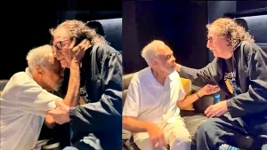 Charly García y Gilberto Gil se encontraron en la trastienda del Movistar Arena y se dieron un abrazo