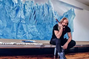 Helmut Ditsch respondió con ironía ante el injustificado retiro de su obra sobre el glaciar Perito Moreno de Casa Rosada