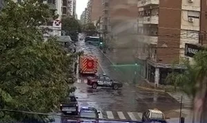 Un hombre quedó internado con graves quemaduras por la explosión de un tanque de GNC en la estación de servicios de Lagos y Córdoba