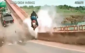 Se conoció impactante video desde un camión que muestra el instante cero en el que se derrumbó un puente en Brasil y murieron 14 personas