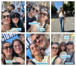 De Lali a Flor de la V y Nancy Dupláa y Pablo Echarri: las y los famosos que asistieron a la marcha por el 24 de marzo