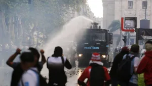 Represión a los manifestantes