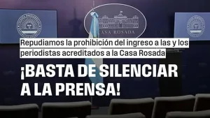 El Sindicato de Prensa Rosario repudia la prohibición del ingreso a las y los periodistas acreditados a la Casa Rosada