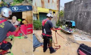 Bomberos rescataron a una mujer de 86 años que se cayó a un pozo dentro de su casa en Ludueña