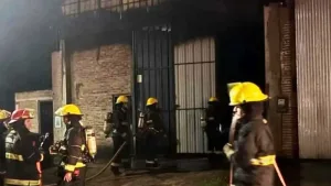 incendió un depósito