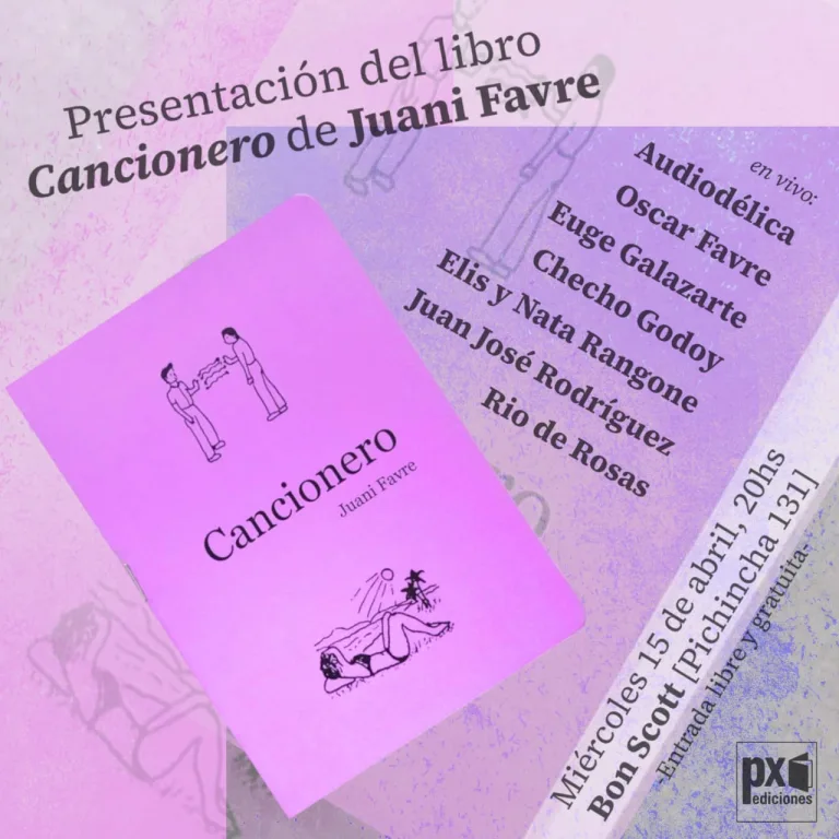 Música en vivo y edición independiente: Juani Favre presenta su “Cancionero” en Pichincha