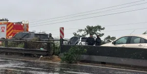 Murió una conductora tras chocar en la ruta nacional 168 en medio de la lluvia