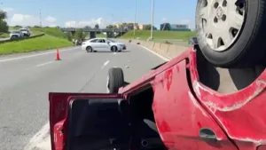 Accidente en la autopista