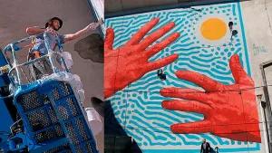 Nueva propuesta plástica: pintura, programación y Mapping y el efecto del viento en las imágenes