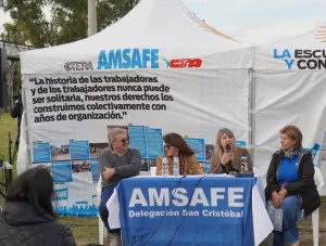 La Carpa Blanca de la Dignidad Docente se instaló en Ceres