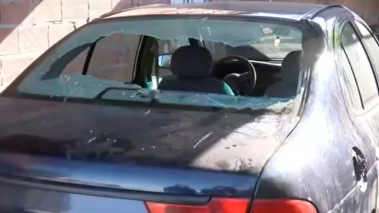 Auto baleado