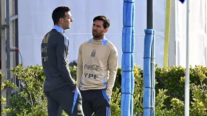 Messi y Scaloni