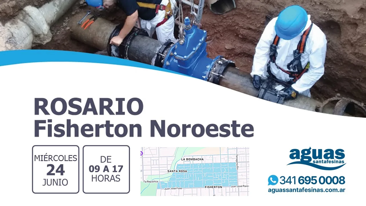 Rosario: Estaremos trabajando en el sector de Fisherton Noroeste