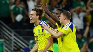 Suecia tuvo un debut arrollador en el Mundial y goleó a Túnez en Monterrey