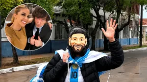Virginia Gallardo se disfrazó de Messi y bailó en la costanera correntina