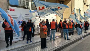 La Bancaria se movilizó frente a Nación Servicios, en rechazo al despido sin causa de un trabajador