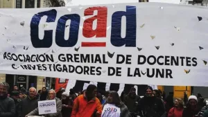 Marcha de docentes universitarios