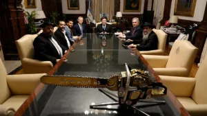Sigue en la misma: Milei se reunió con un ex integrante de las Fuerzas de Defensa de Israel y con deportistas de los Juegos Macabeos