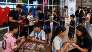 Puerto Joven se tiñe de celeste y blanco para homenajear a Messi