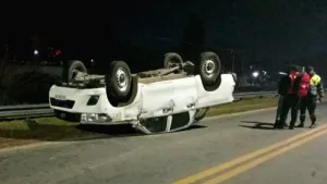 Vuelco en la autopista