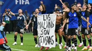 Festejo de Argentina