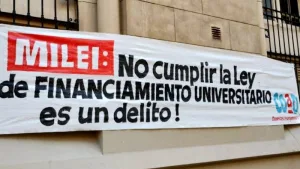 Pancarta de paro