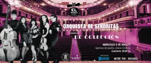 Tango con sello propio: Orquesta de Señoritas presenta en vivo, en El Murci del Teatro Astengo, “De colección”