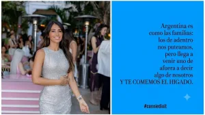 La rosarina Antonela Roccuzzo reaccionó de forma muy contundente frente a la campaña internacional “anti Argentina”