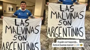 “Está en buenas manos”: el mozo de la Selección actualizó el estado de la bandera de Malvinas