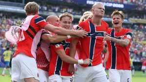 Noruega dio el batacazo y con un doblete de Haaland eliminó a Brasil para meterse en los cuartos de final del Mundial