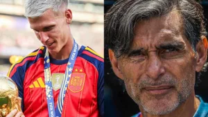 Dani Olmo cruzó a Roberto Ayala tras el polémico final en el Mundial: “Está faltando a la verdad”