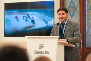 Pullaro presentó el Mundial de Flat Track que se hará en Totoras: por primera vez la competencia sale de Europa