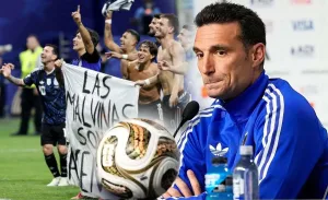Scaloni sobre la sábana de Malvinas en el Mundial: "No nos dijeron nada"