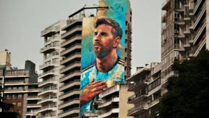 mural de Messi