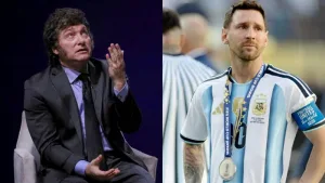 Milei y Messi