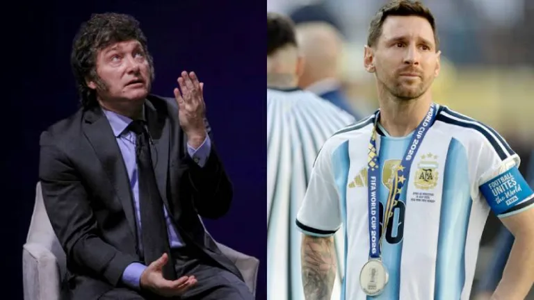 Milei y Messi