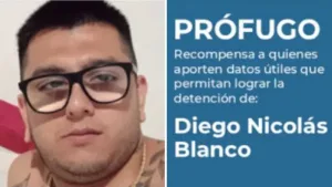 Diego Nicolás Blanco está prófugo