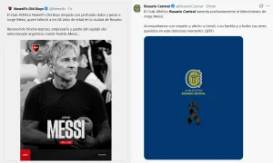 El dolor de Newell’s y Rosario Central tras la partida de Jorge Messi, el padre del capitán argentino